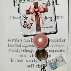 Hand Crafted Inspirational Badge Reel